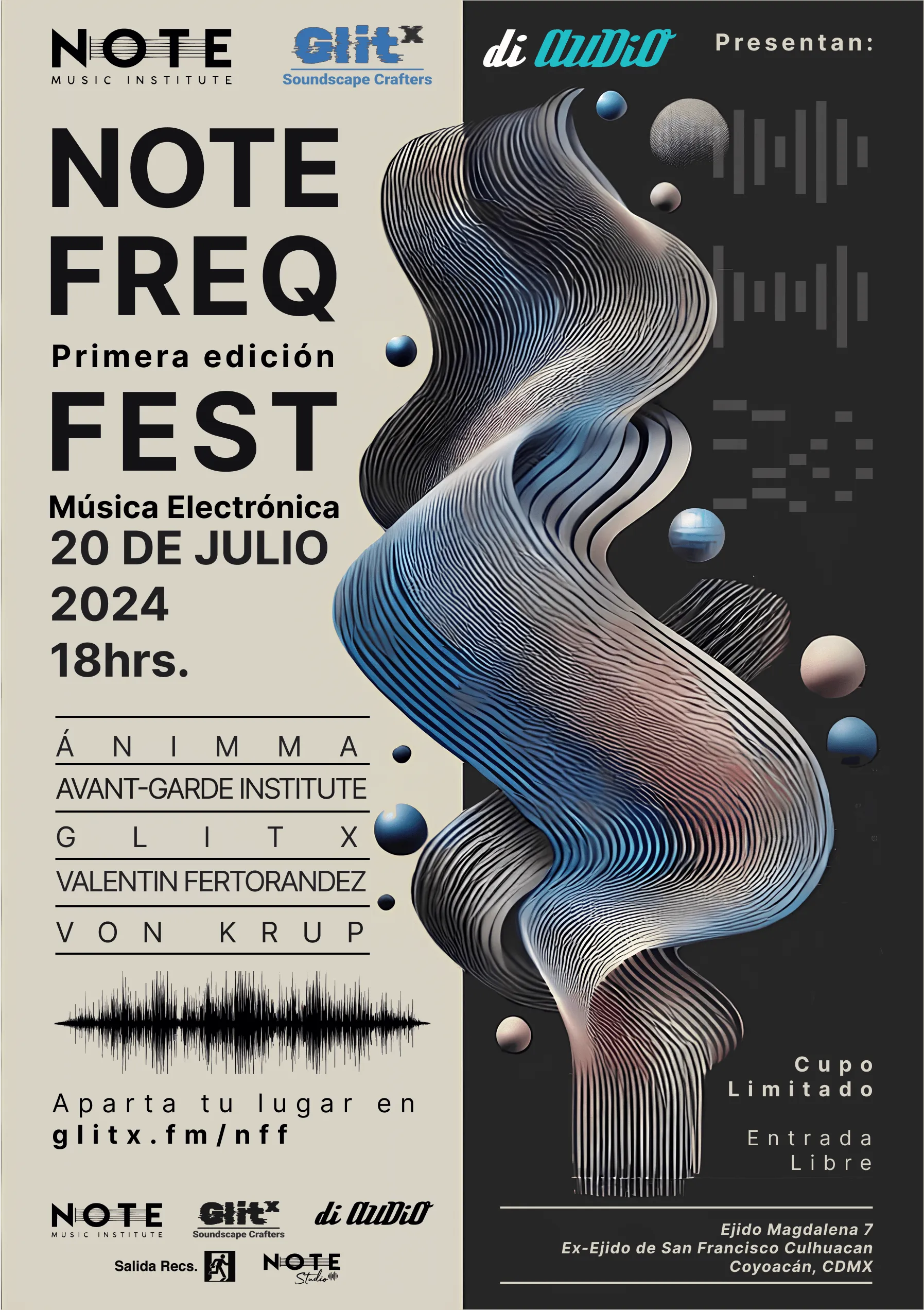 Note Freq Fest 2024 poster